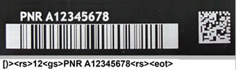 Example of Construct 1 Layout with TEIS Optional Label for “Current” Part Number
